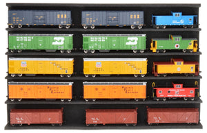 Stackable Eurobox 60 x 40 cm with PanoramaLiege for model railway - 5 compartments for H0 scale