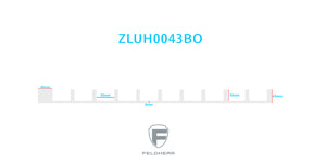 ZLUHO043BO 1005 x 715 x 43 mm Foam inlay H0 Gauge - horizontal - 10 slots for model railway locomotives, wagons, and vehicles
