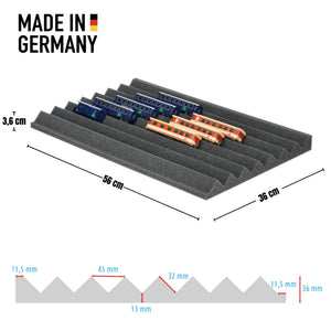 EUMEWEA02 Feldherr Zugliege - H0e Gauge - 7 compartments for model railway locomotives, wagons and vehicles