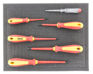 FS010Bred 345 mm x 275 mm x 10 mm colored foam for Shadowboard red