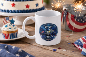 USA 250th Anniversary Coffee Mug - Limited-edition anniversary design 1776-2026