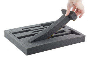 FS010Bred 345 mm x 275 mm x 10 mm colored foam for Shadowboard red