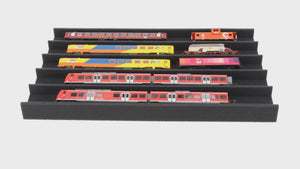 EUMFQF045 560 mm x 360 mm x 45 mm H0 PanoramaRest - landscape, 5 dividers for Euro containers 60 x 40